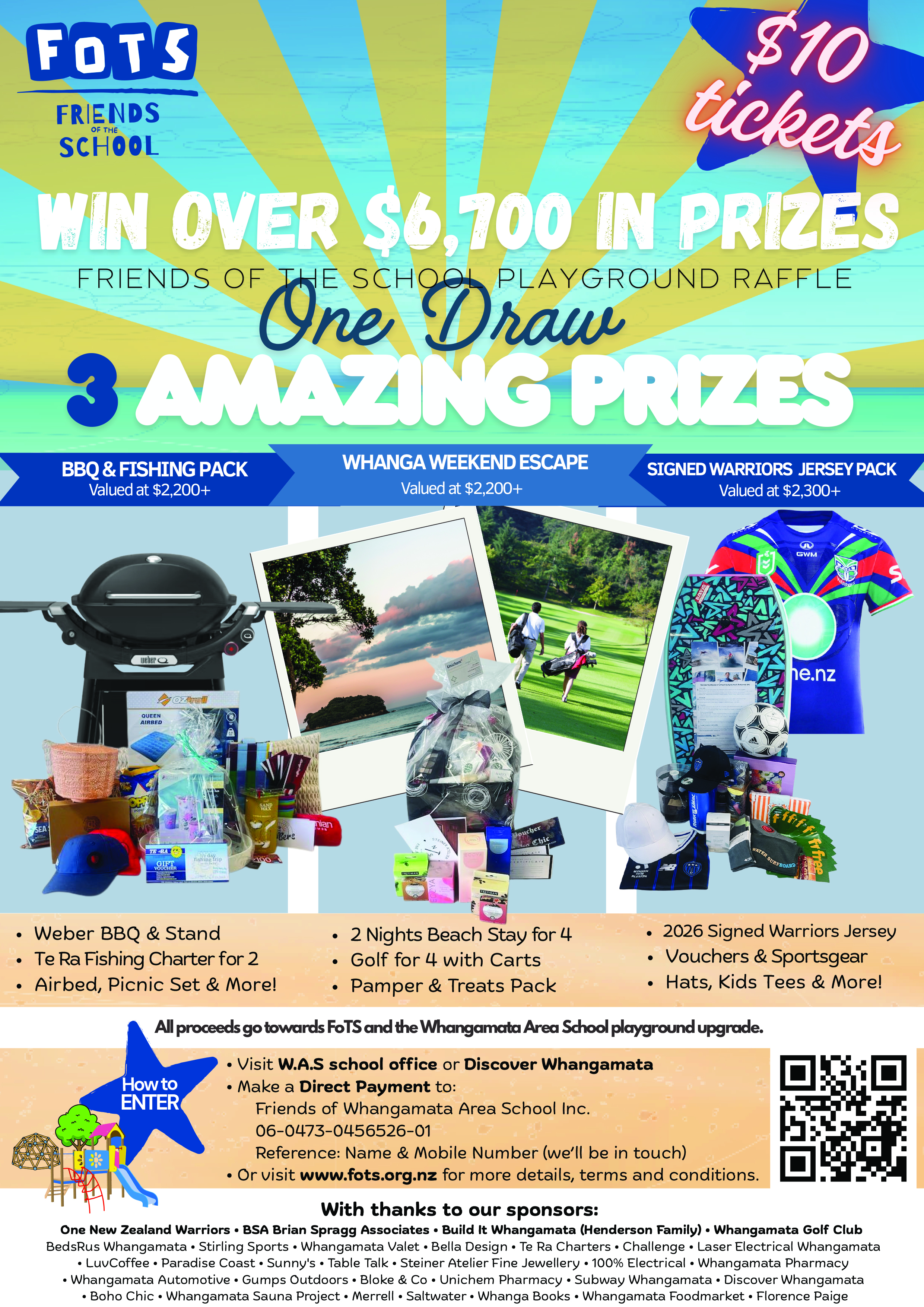 FOTS Beach Hop Raffle poster